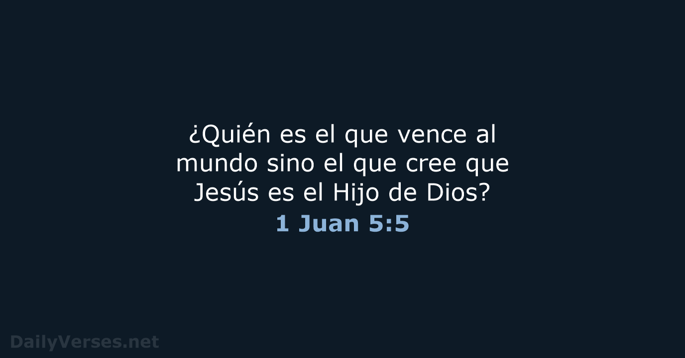 1 Juan 5:5 - NVI