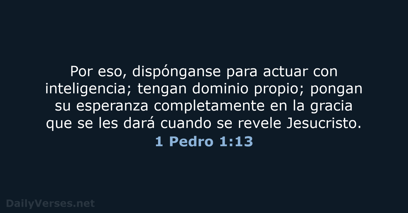 1 Pedro 1:13 - NVI