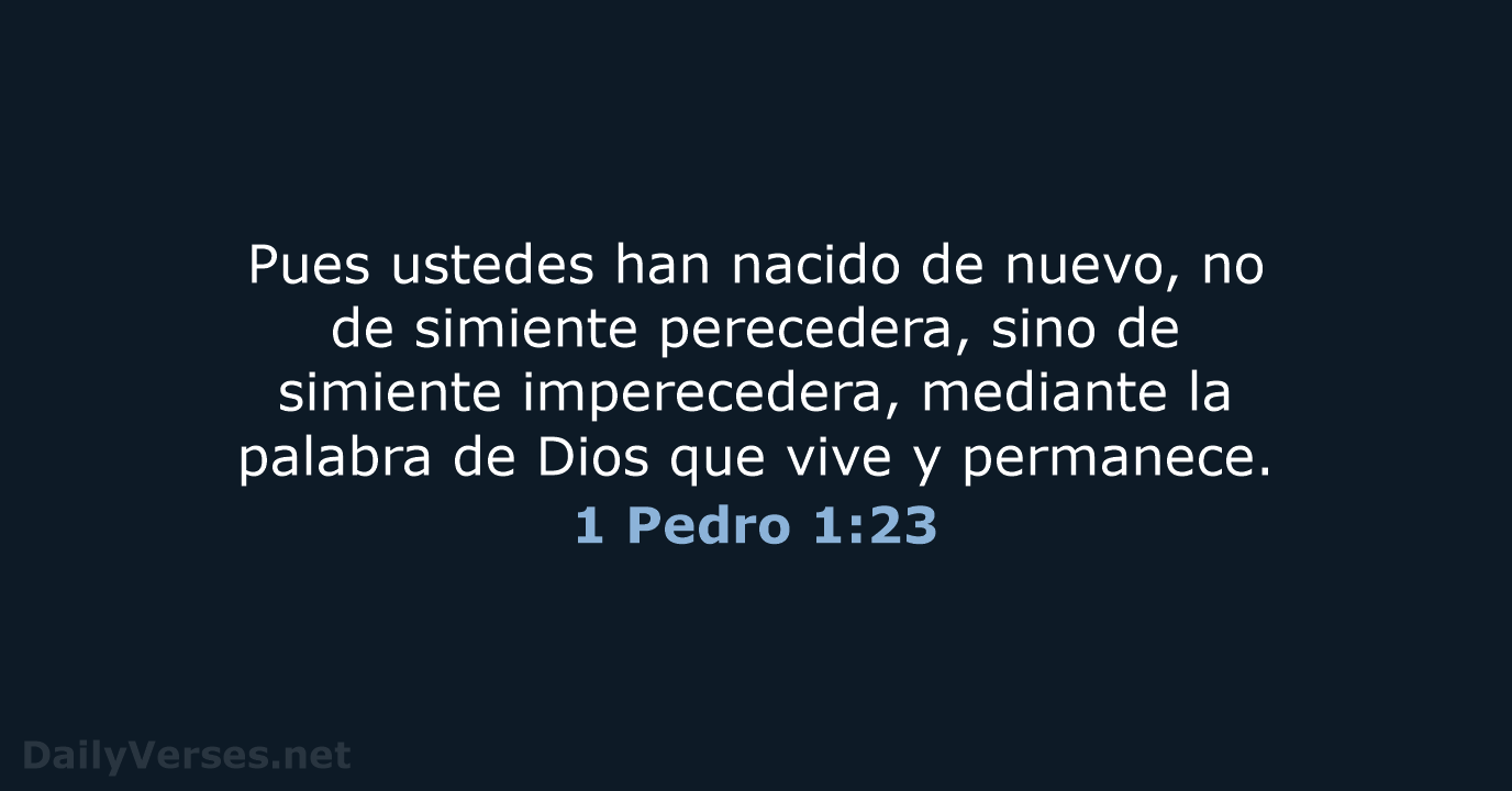 1 Pedro 1:23 - NVI