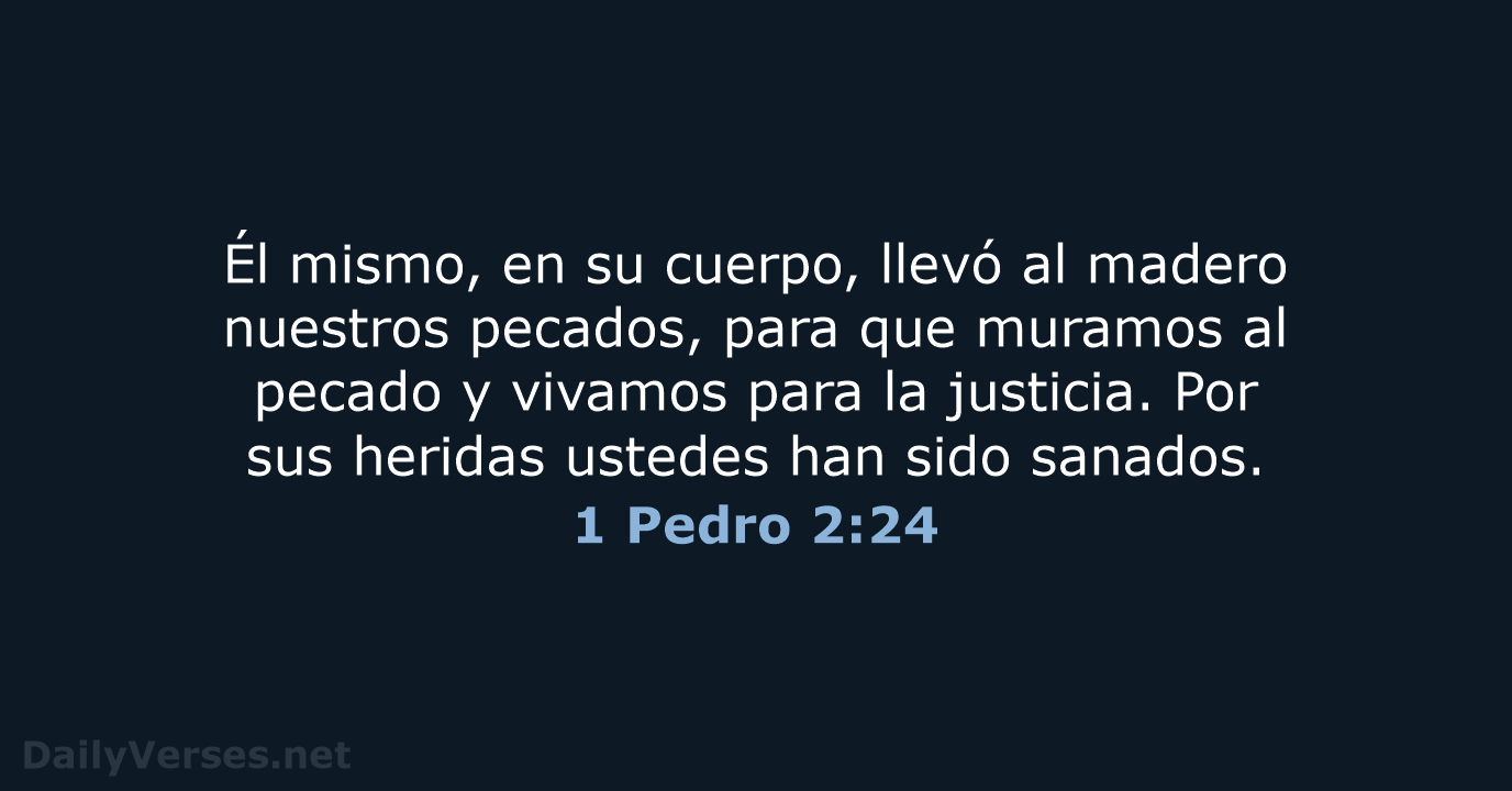 1 Pedro 2:24 - NVI