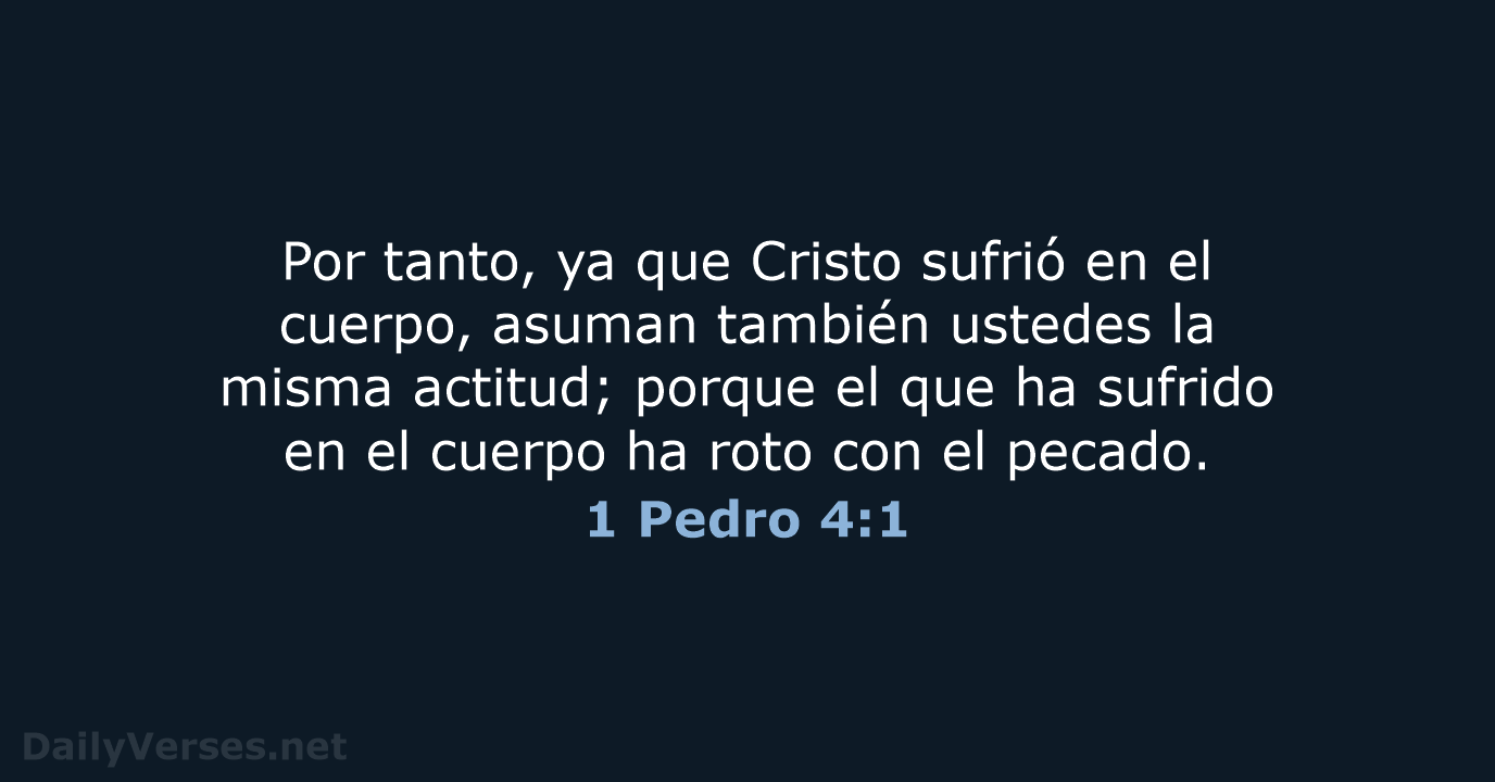1 Pedro 4:1 - NVI