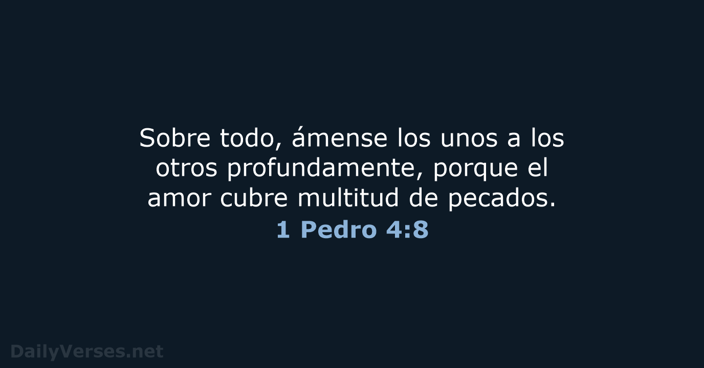 1 Pedro 4:8 - NVI