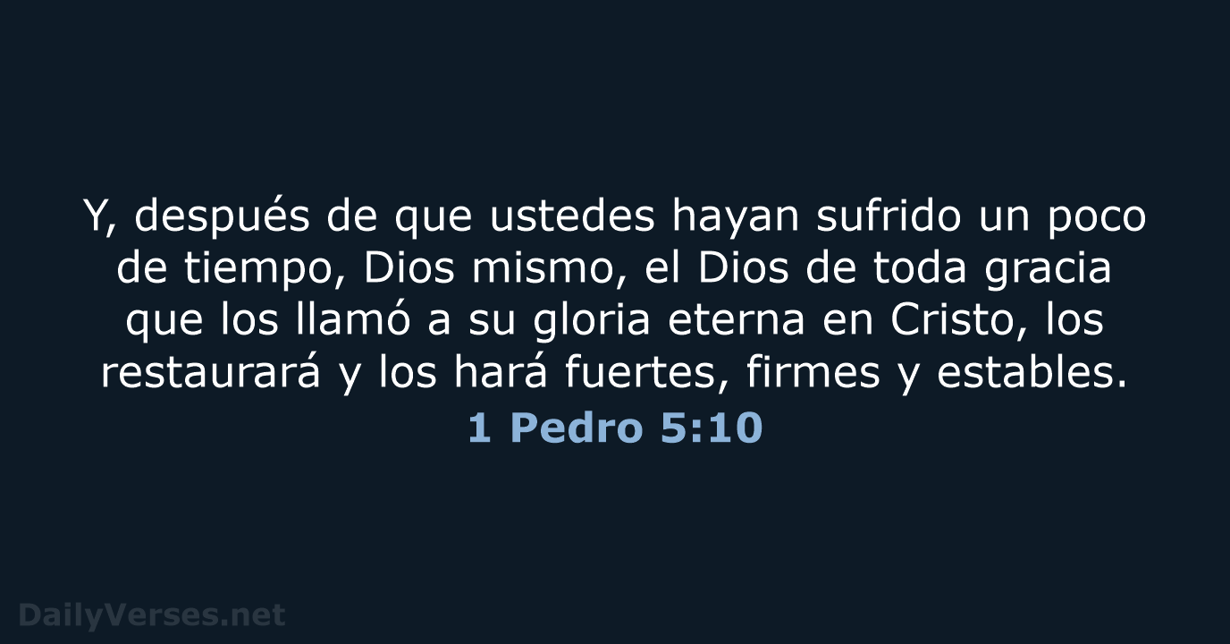 1 Pedro 5:10 - NVI