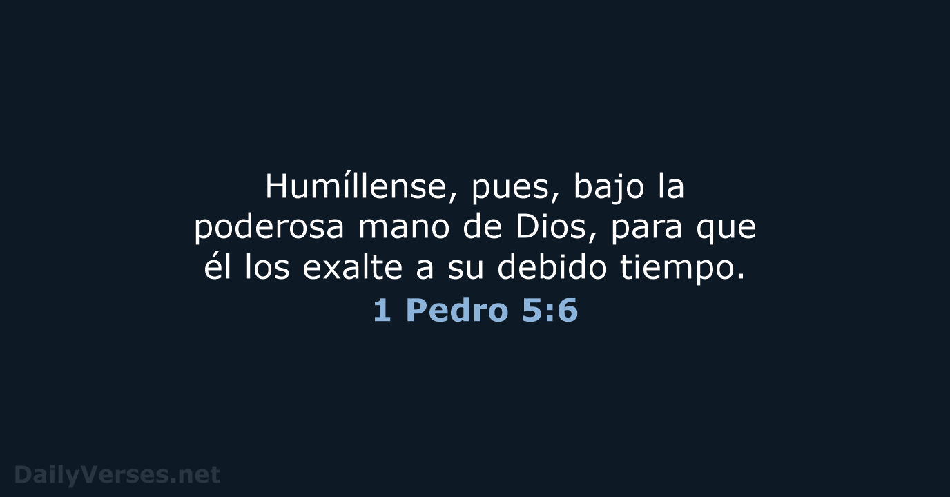 1 Pedro 5:6 - NVI