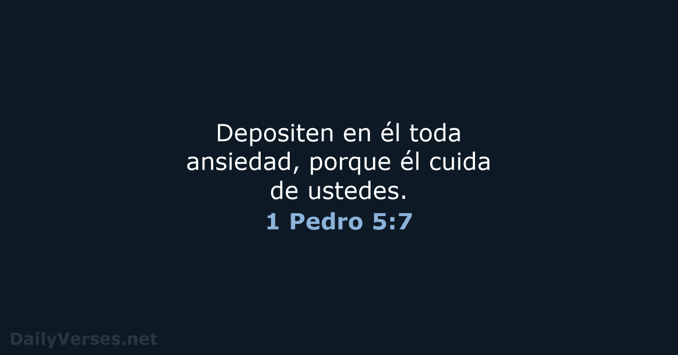 1 Pedro 5:7 - NVI