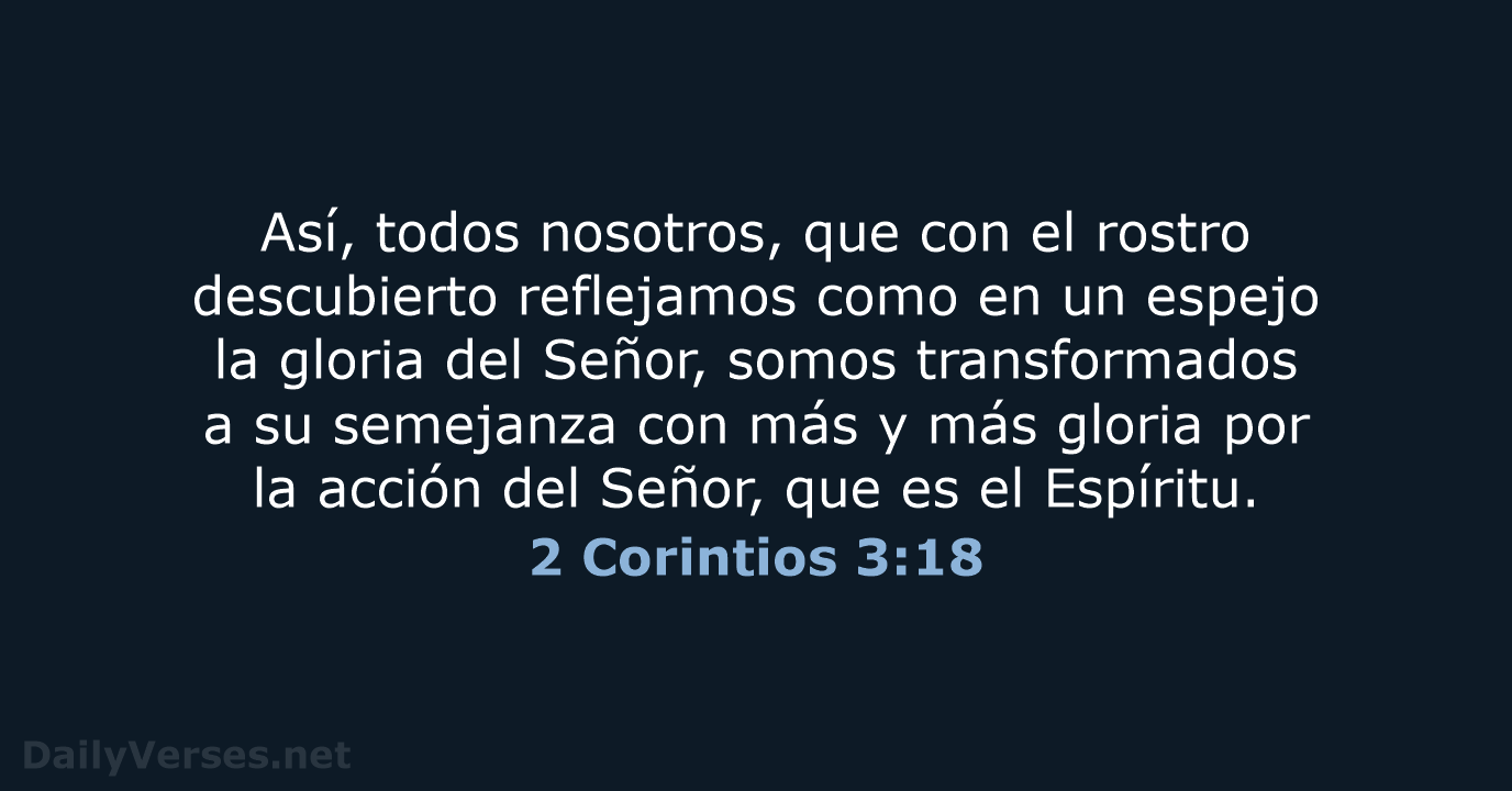 2 Corintios 3:18 - NVI