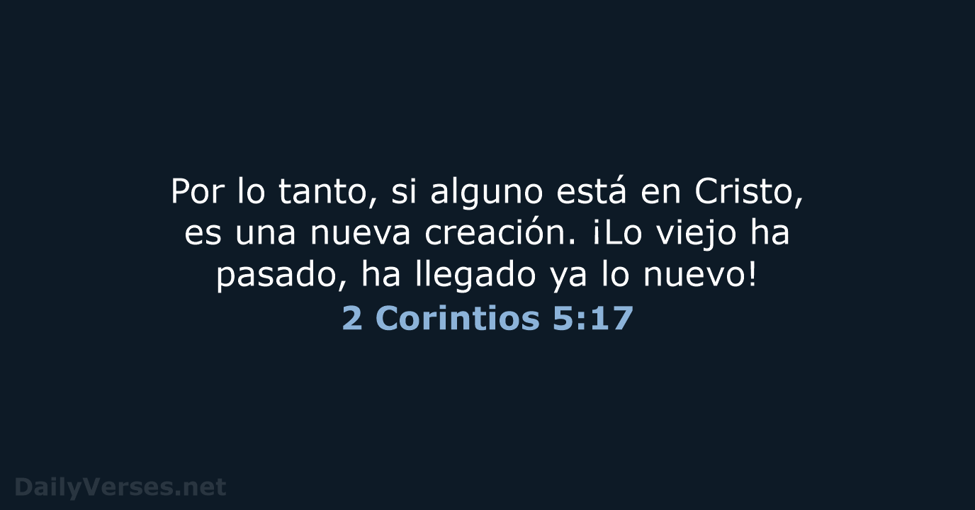 2 Corintios 5:17 - NVI