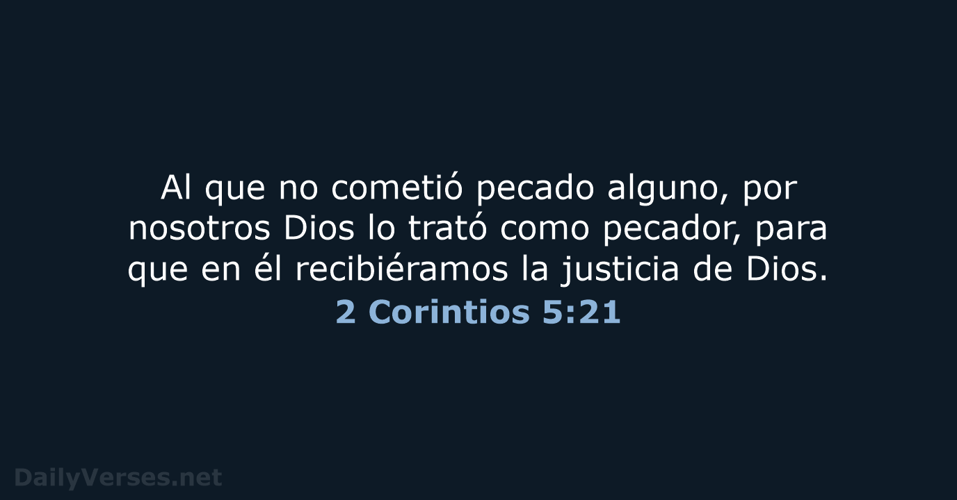 2 Corintios 5:21 - NVI