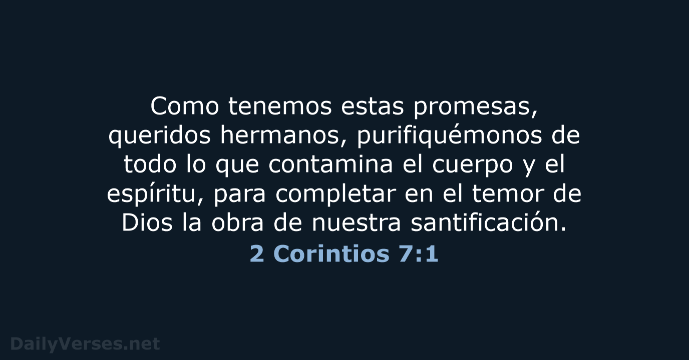 2 Corintios 7:1 - NVI