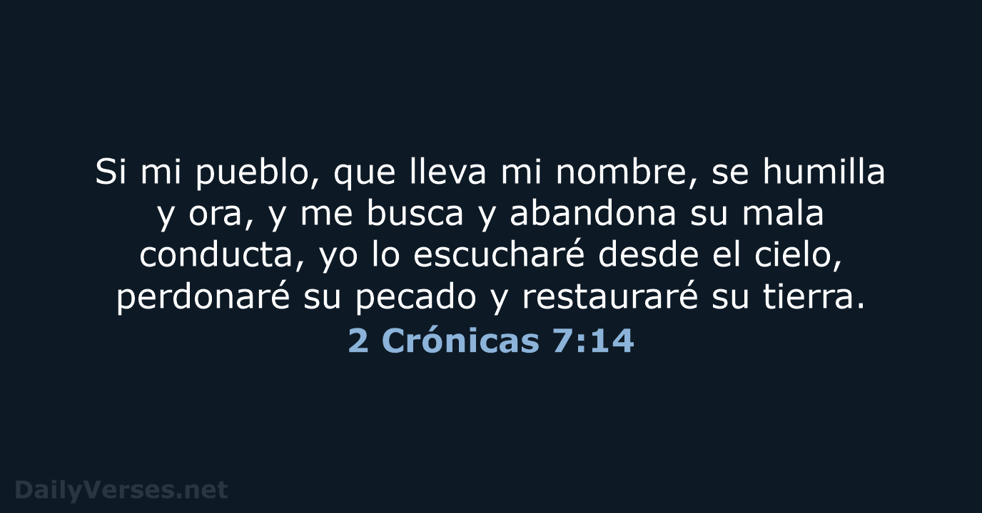 2 Crónicas 7:14 - NVI