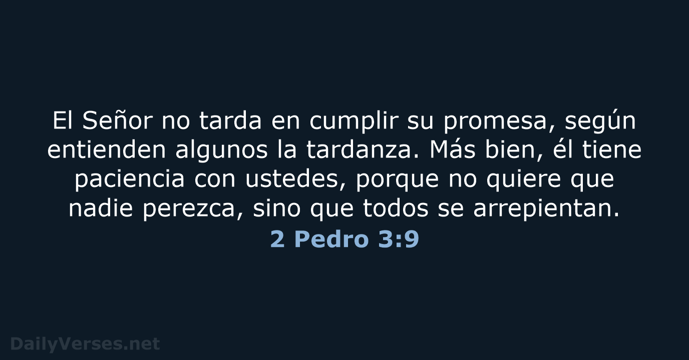 2 Pedro 3:9 - NVI