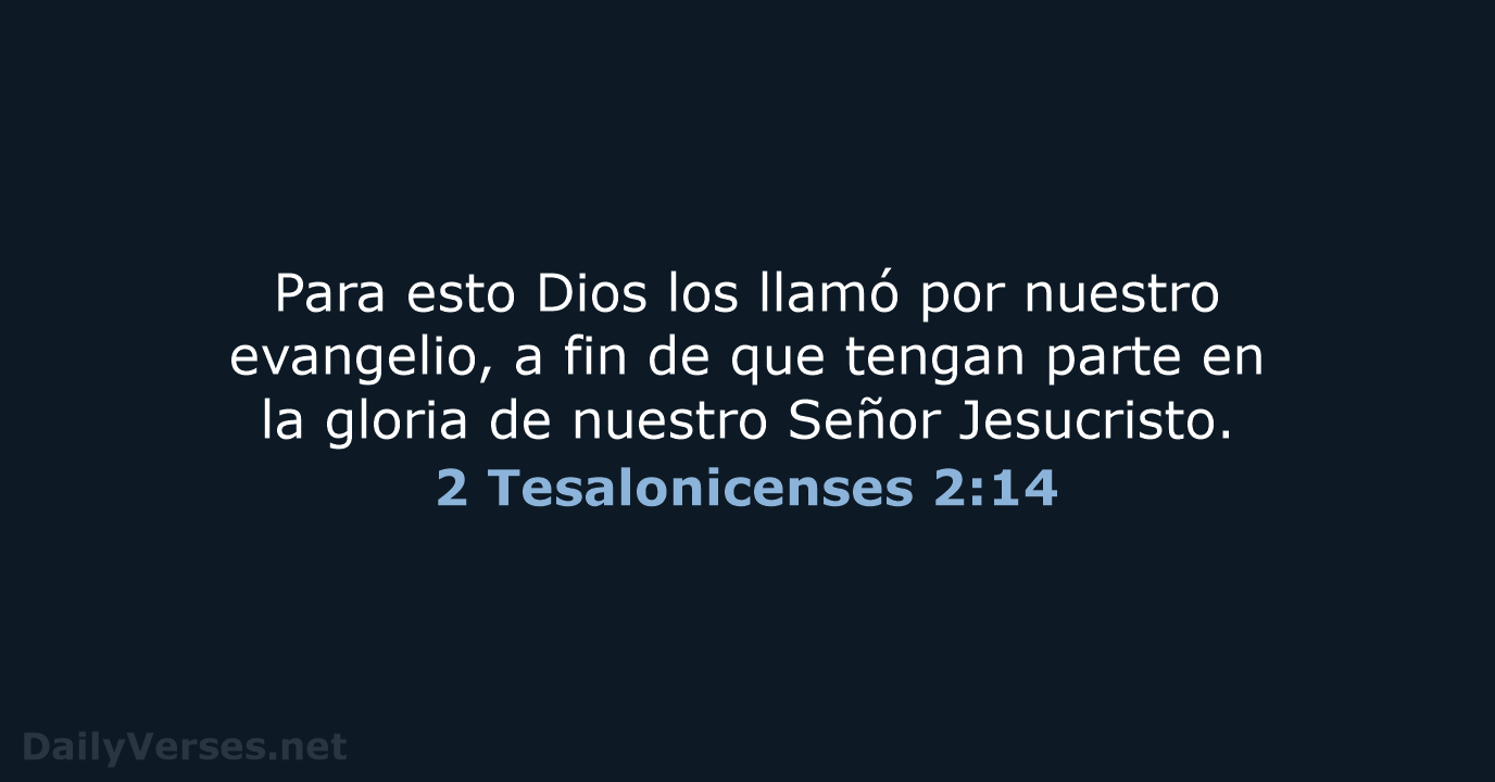 2 Tesalonicenses 2:14 - NVI