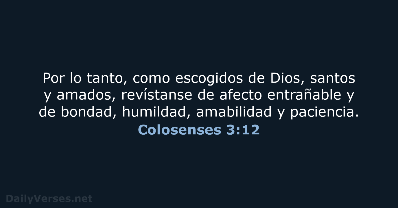 Colosenses 3:12 - NVI