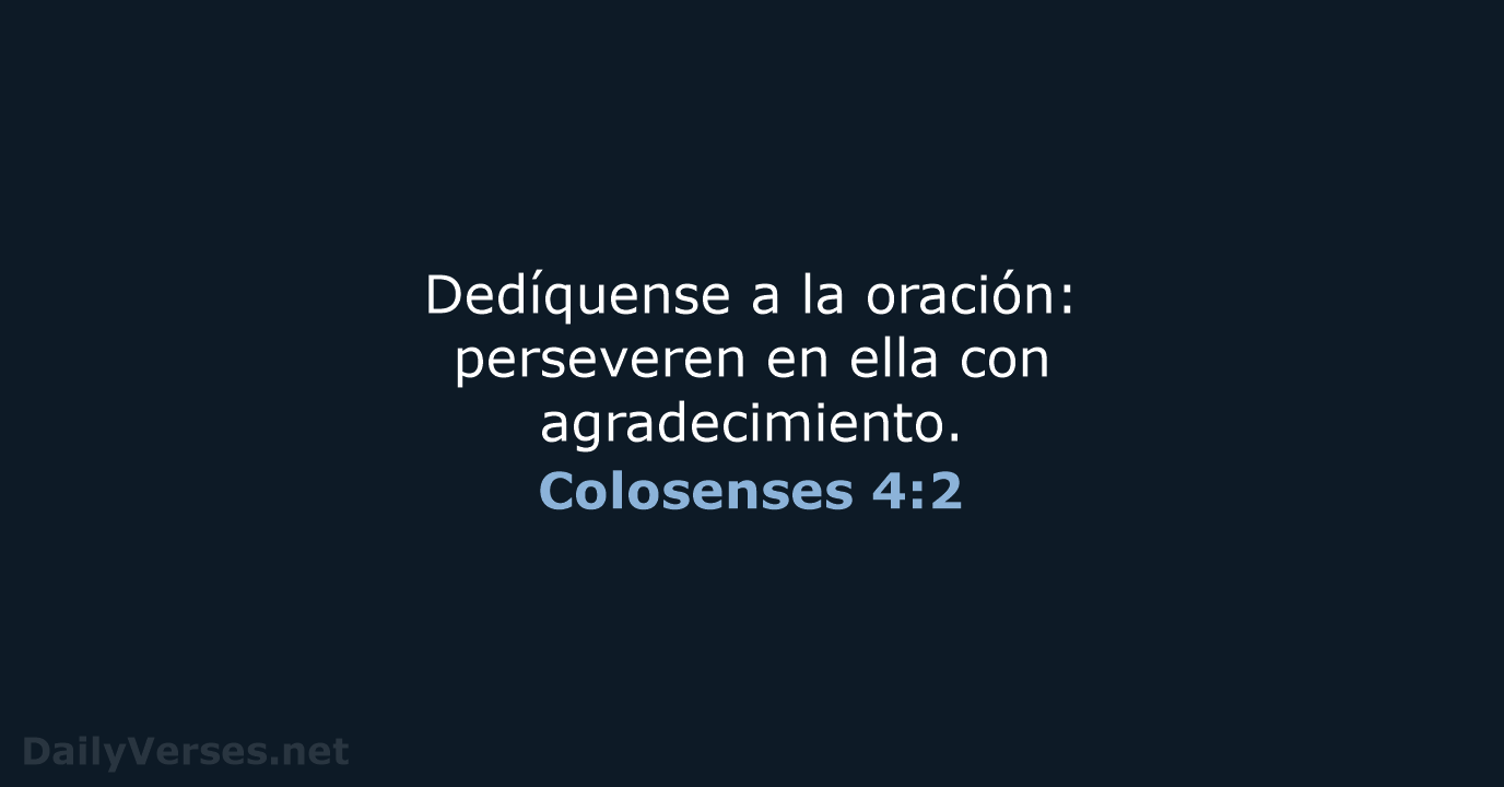 Colosenses 4:2 - NVI