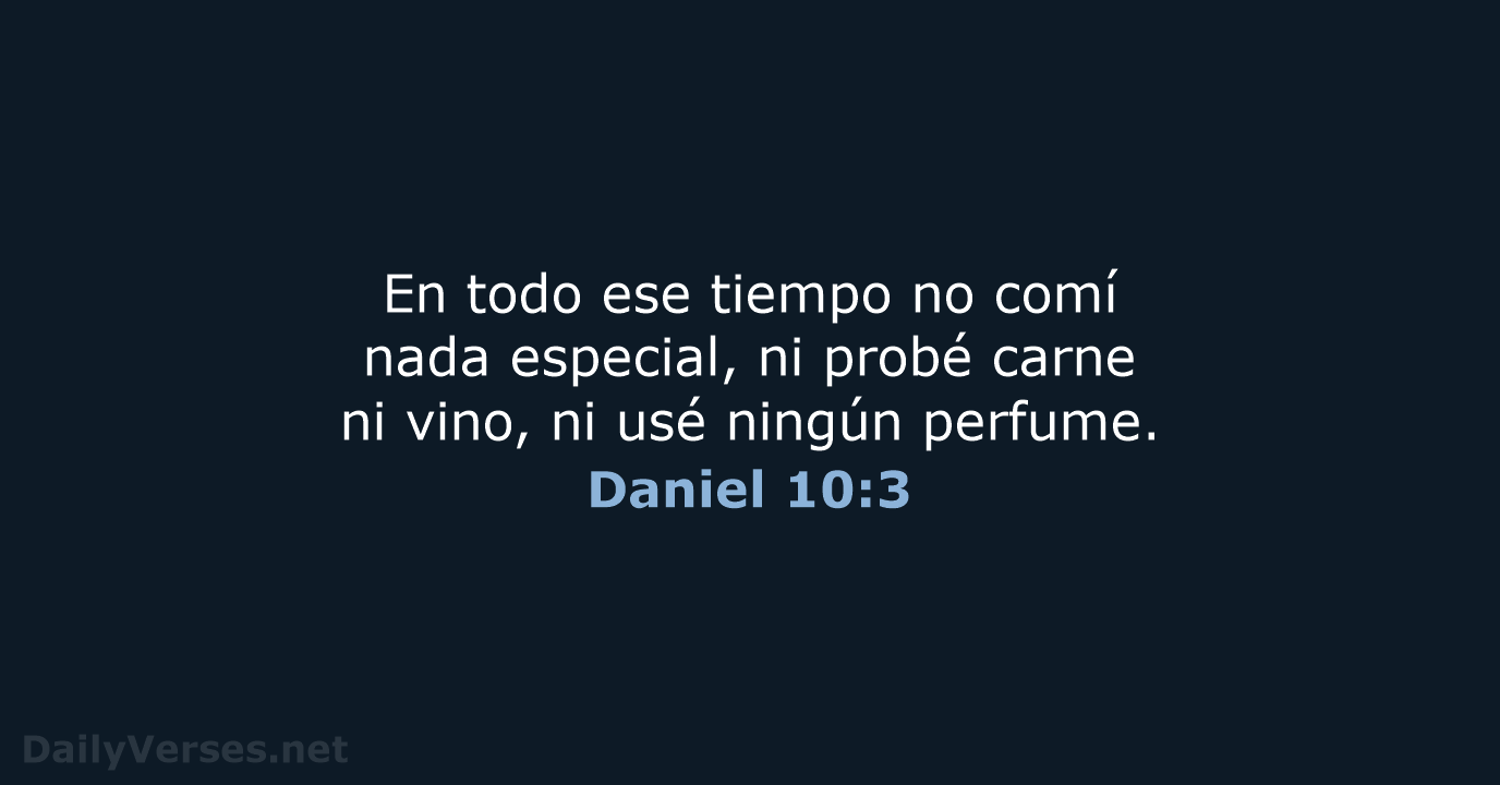 Daniel 10:3 - NVI