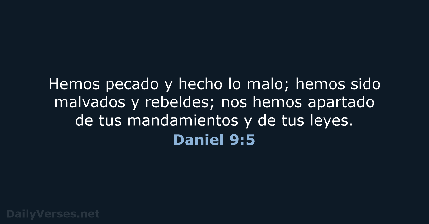 Daniel 9:5 - NVI