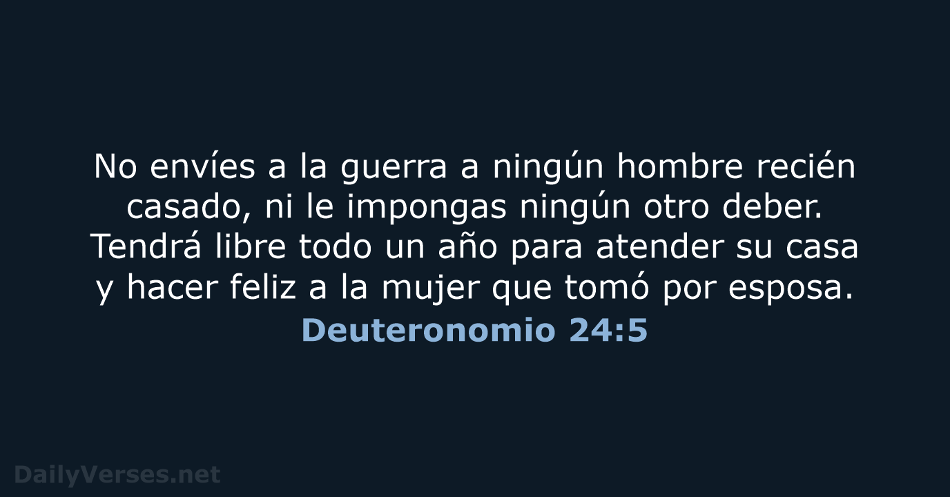 Deuteronomio 24:5 - NVI