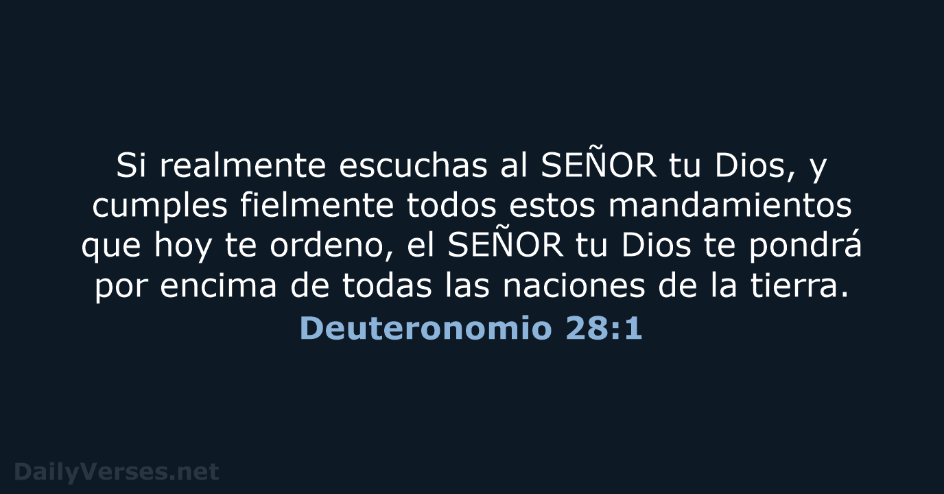 Deuteronomio 28:1 - NVI