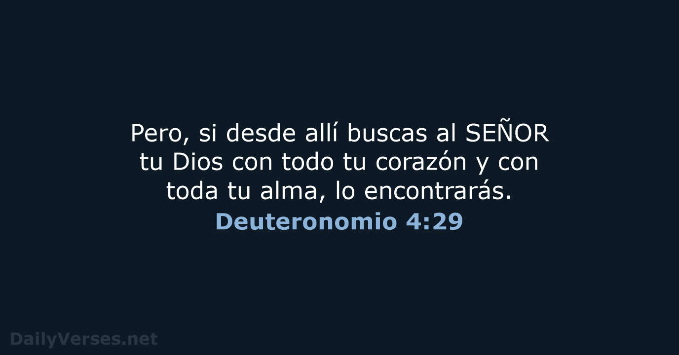 Deuteronomio 4:29 - NVI