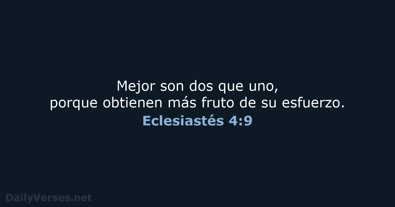 Eclesiastés 4:9 - NVI