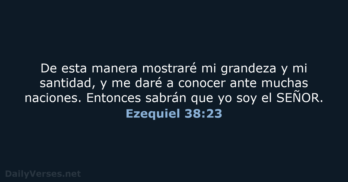 Ezequiel 38:23 - NVI