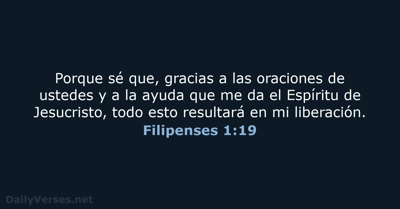 Filipenses 1:19 - NVI