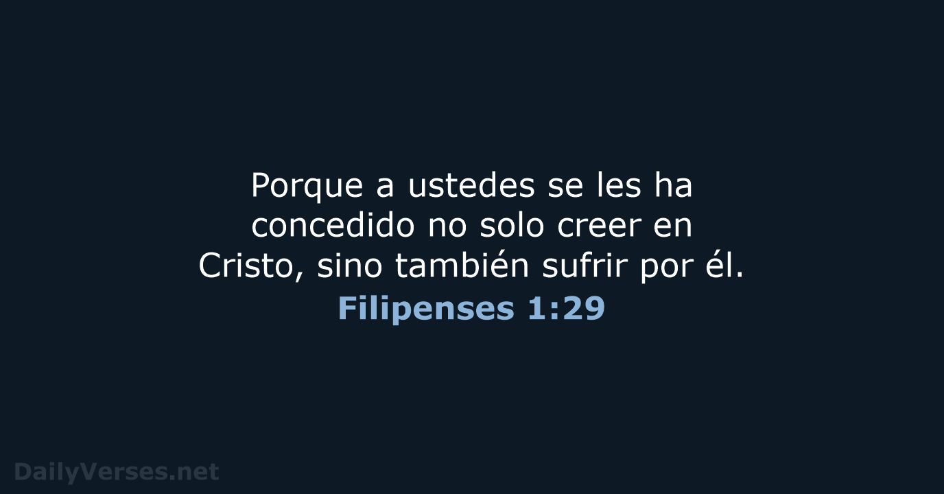 Filipenses 1:29 - NVI