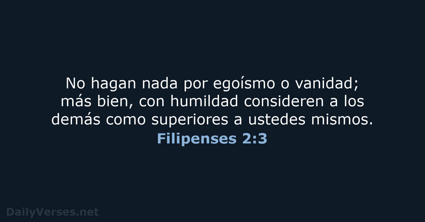 Filipenses 2:3 - NVI