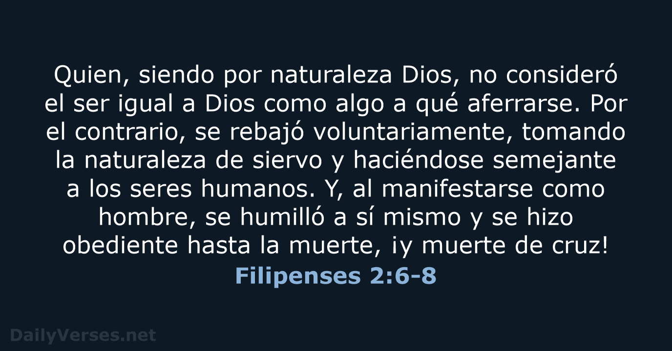 Filipenses 2:6-8 - NVI