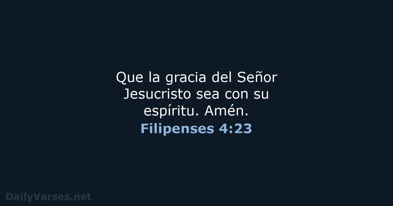 Filipenses 4:23 - NVI