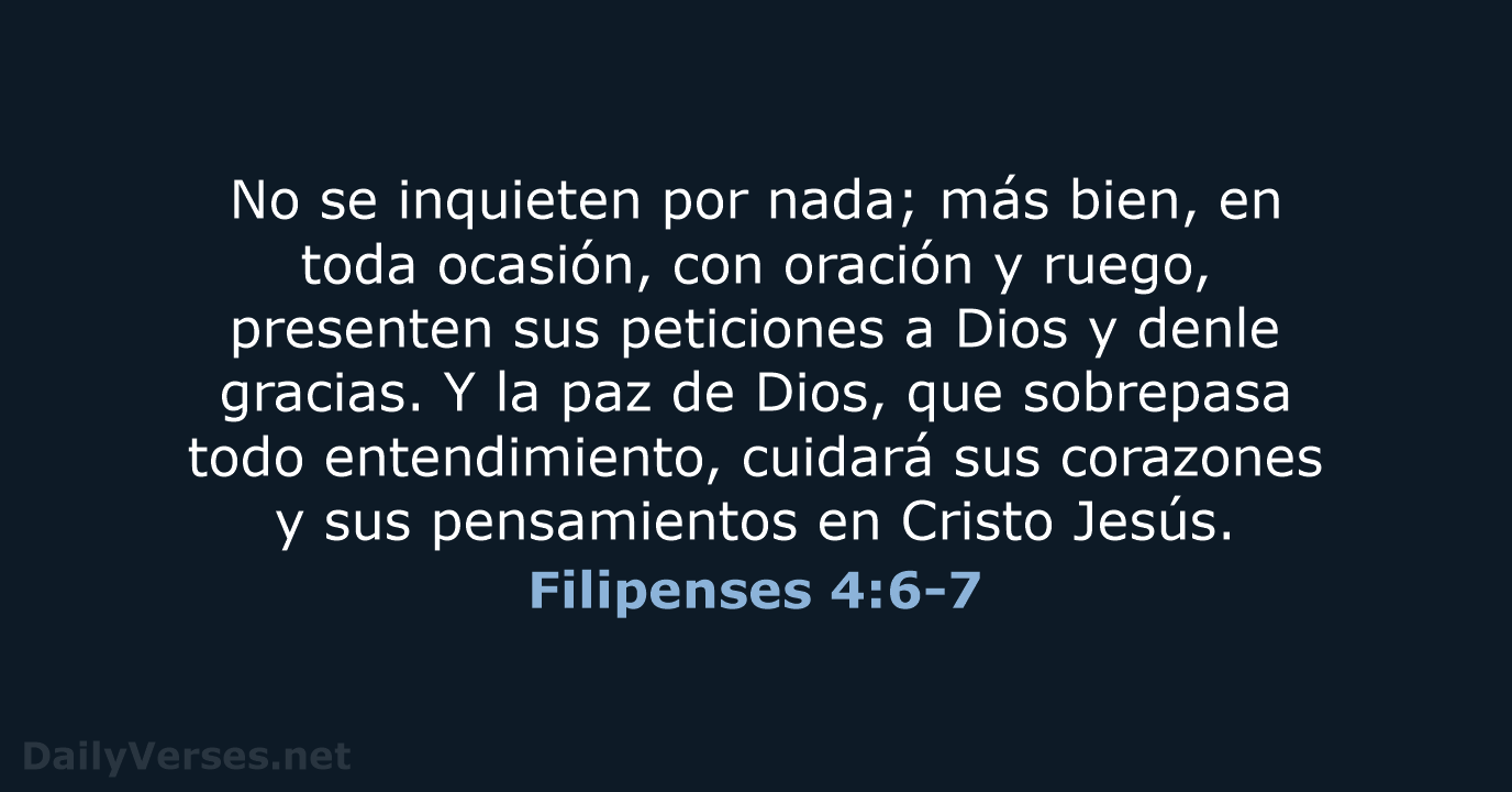 Filipenses 4:6-7 - NVI