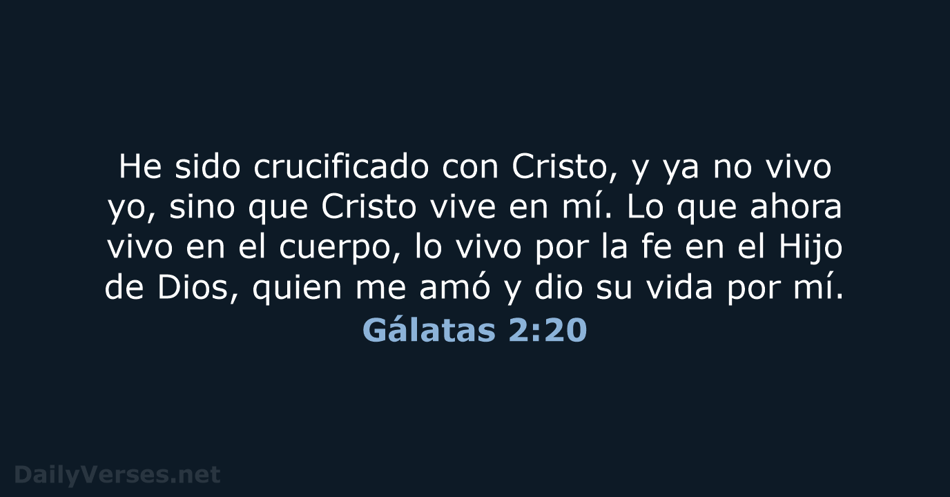 Gálatas 2:20 - NVI