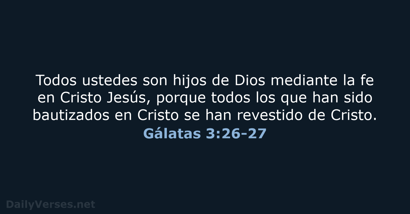 Gálatas 3:26-27 - NVI