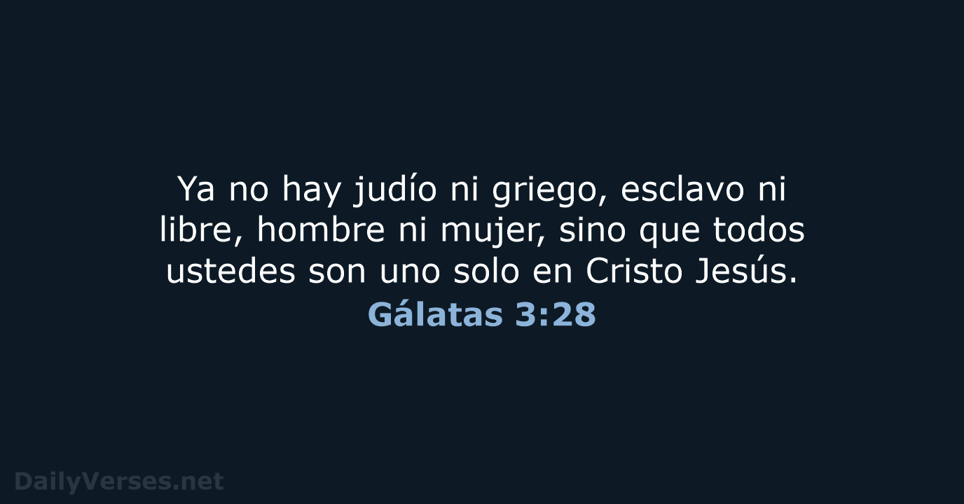 Gálatas 3:28 - NVI