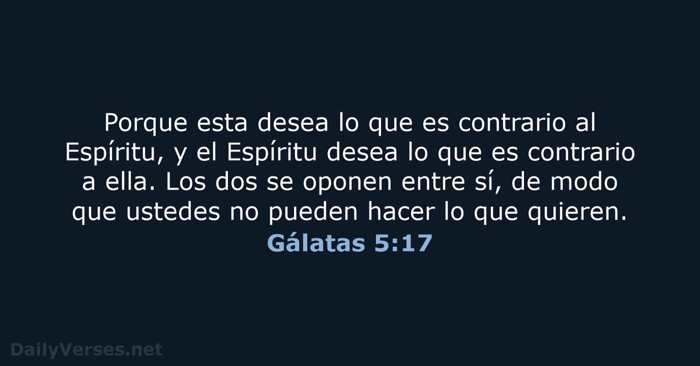 Gálatas 5:17 - NVI