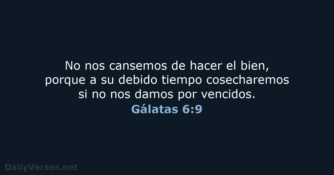 Gálatas 6:9 - NVI