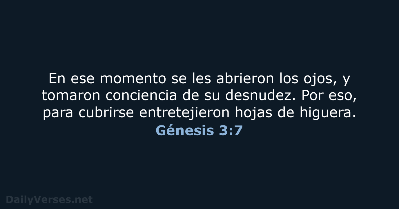 Génesis 3:7 - NVI