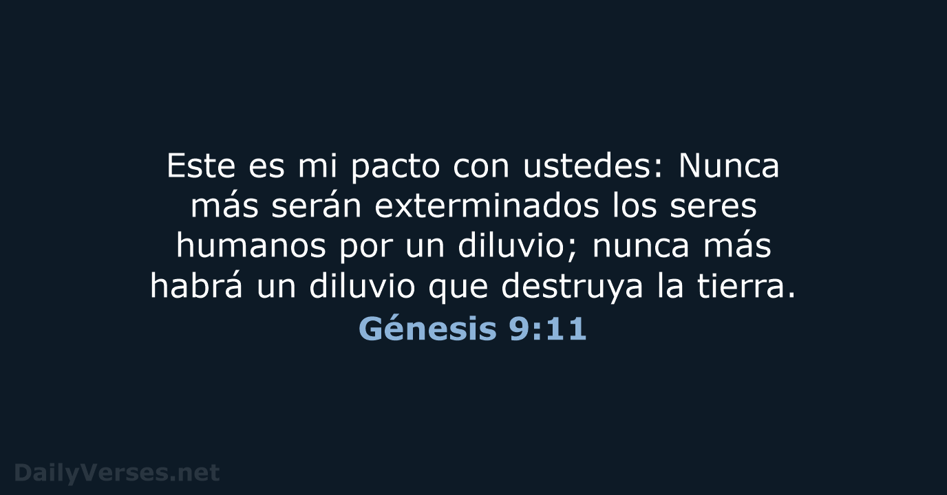 Génesis 9:11 - NVI