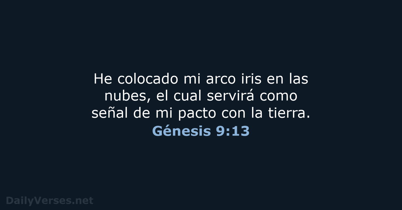 Génesis 9:13 - NVI