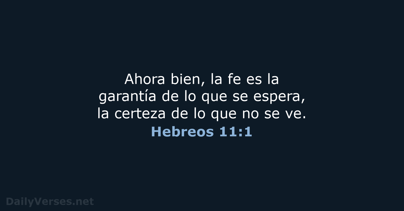 Hebreos 11:1 - NVI