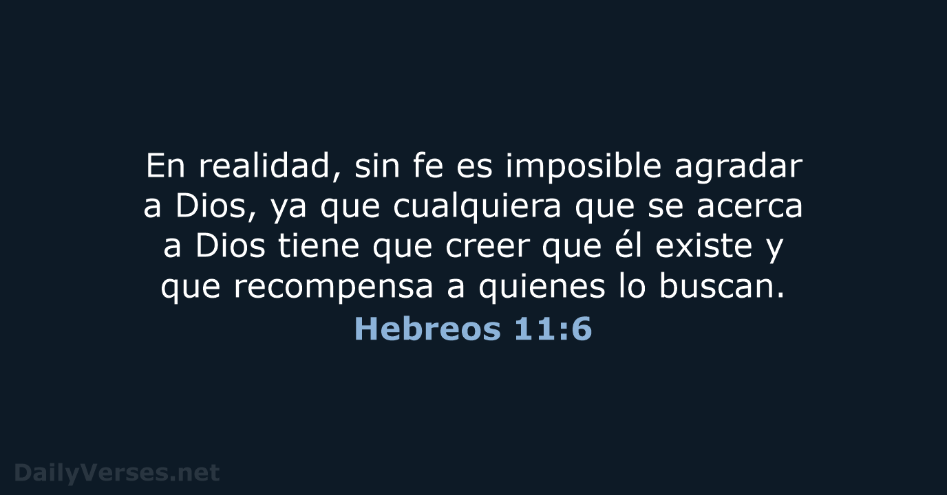Hebreos 11:6 - NVI