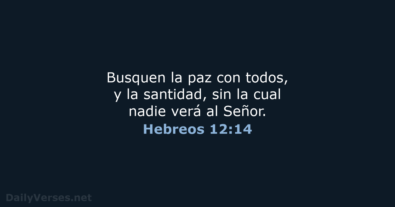 Hebreos 12:14 - NVI