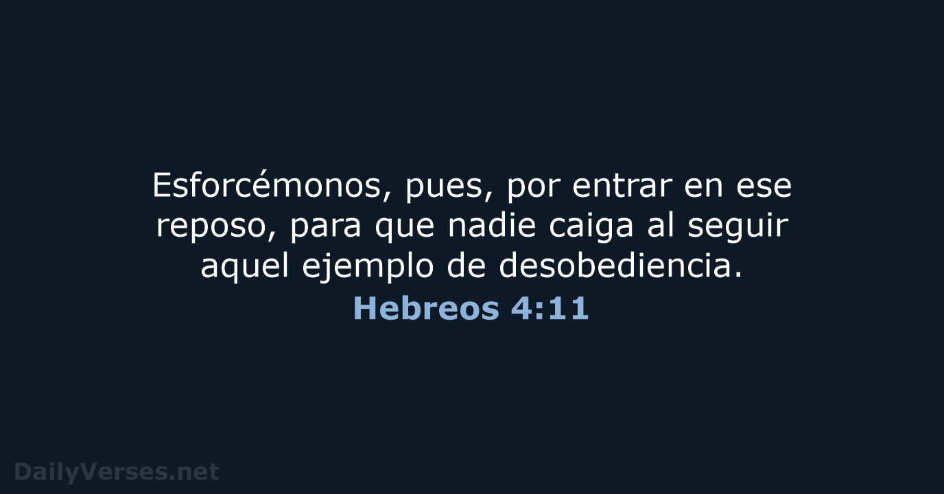 Hebreos 4:11 - NVI