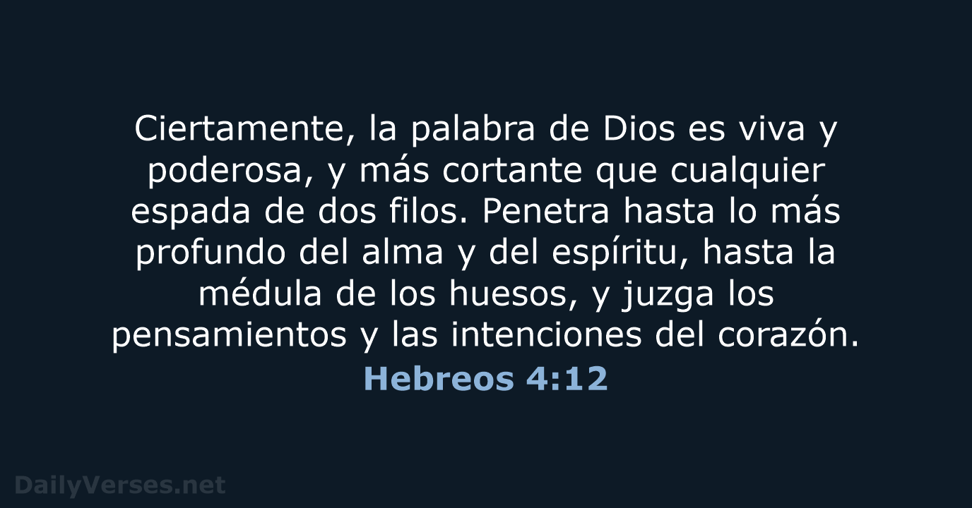 Hebreos 4:12 - NVI