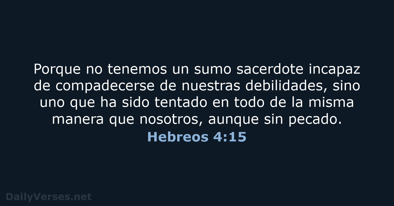 Hebreos 4:15 - NVI