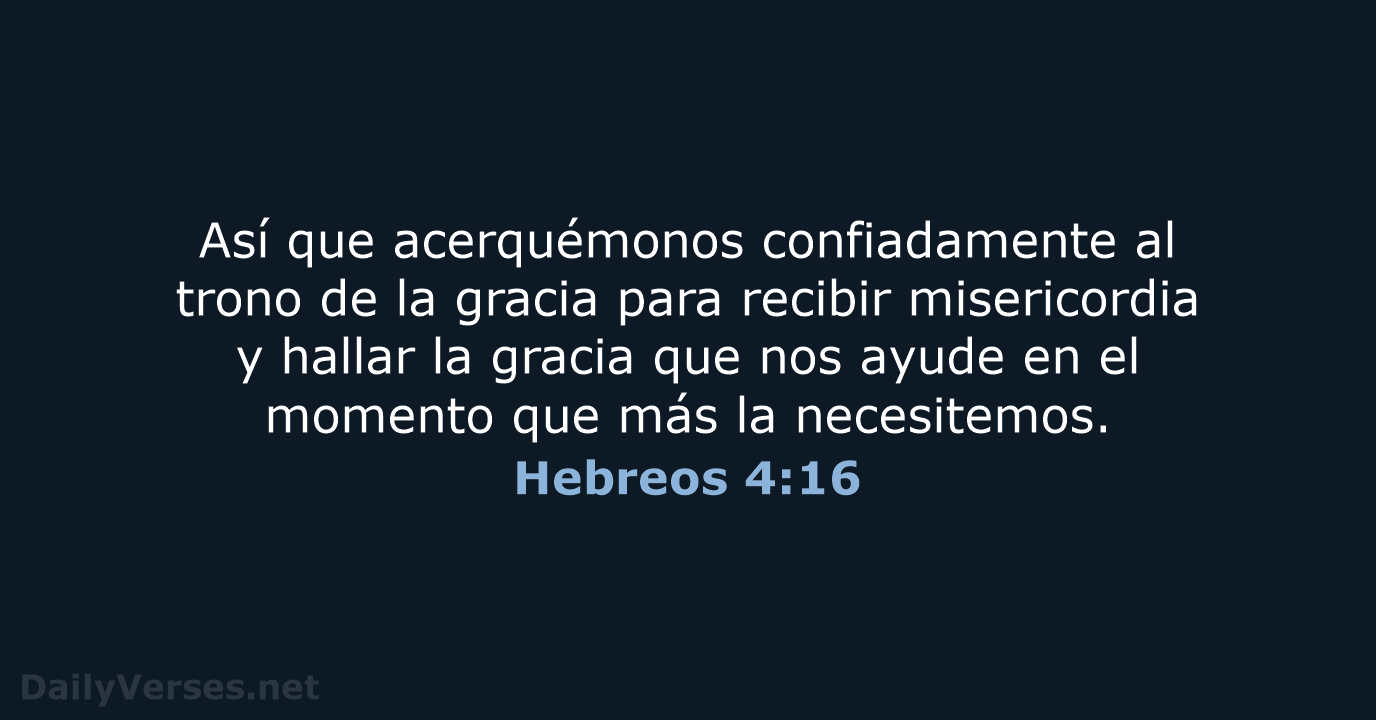Hebreos 4:16 - NVI