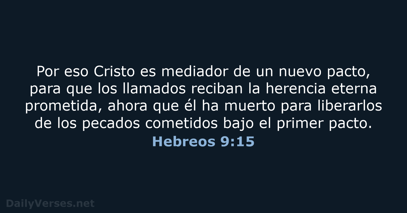 Hebreos 9:15 - NVI