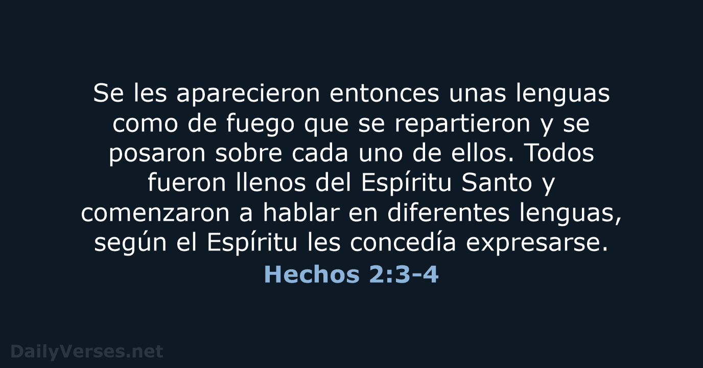 Hechos 2:3-4 - NVI