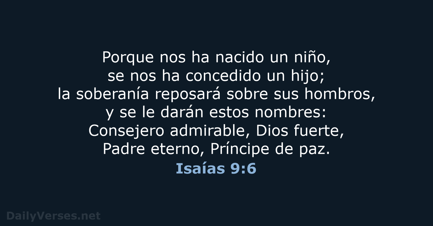 Isaías 9:6 - NVI
