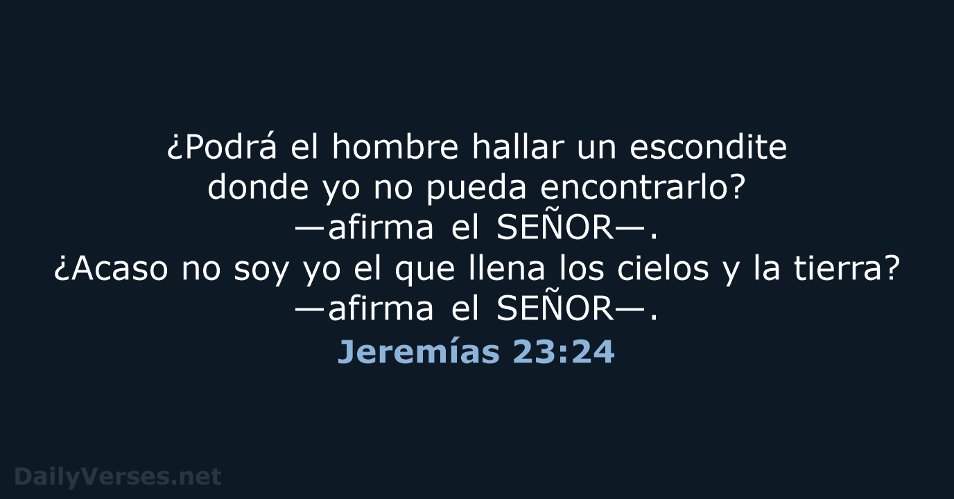 Jeremías 23:24 - NVI